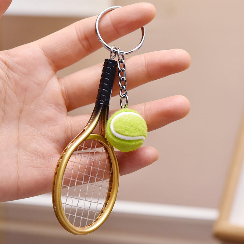 Mini nøkkelring med tennisracket