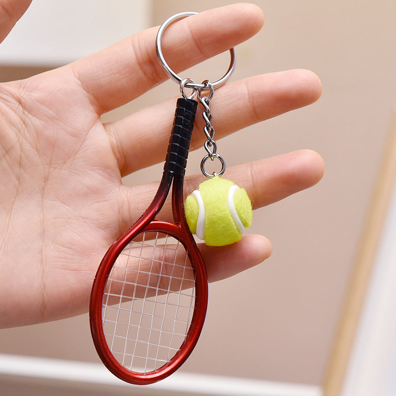 Mini nøkkelring med tennisracket