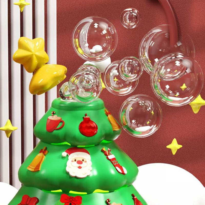 Festlig juletre automatisk boblemaskin