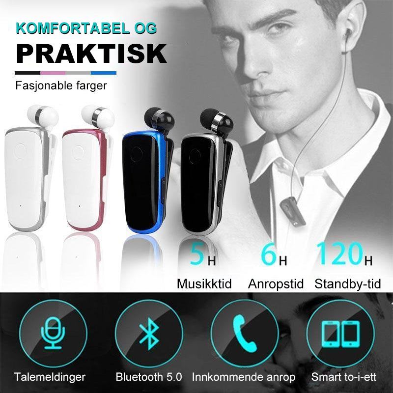 Krageklips Bluetooth-hodesett