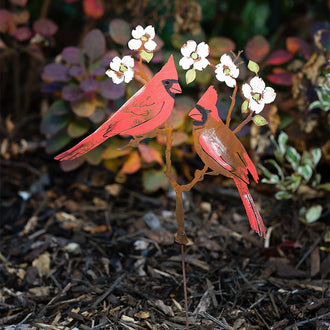 Iron Red Bird Ornament