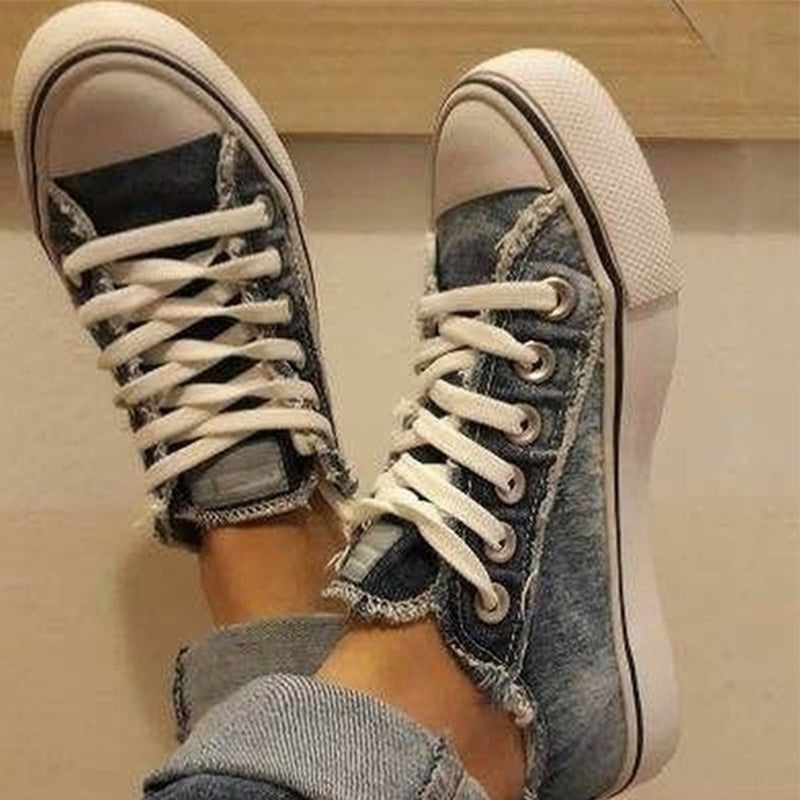 Denim Lerret Sko