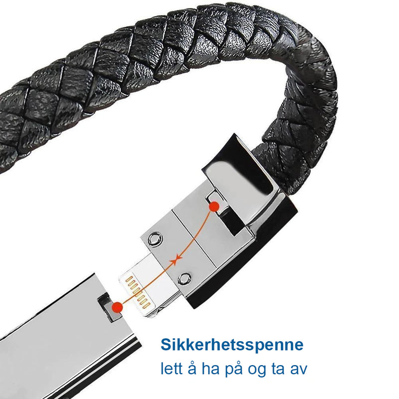 Kreativt armbånd med ladekabel