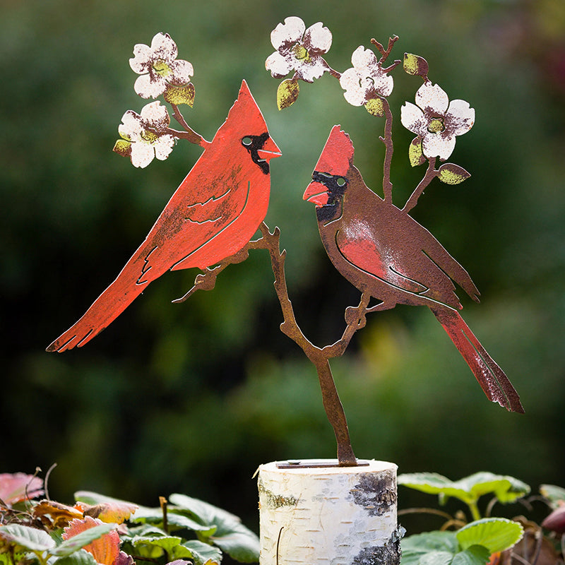 Iron Red Bird Ornament