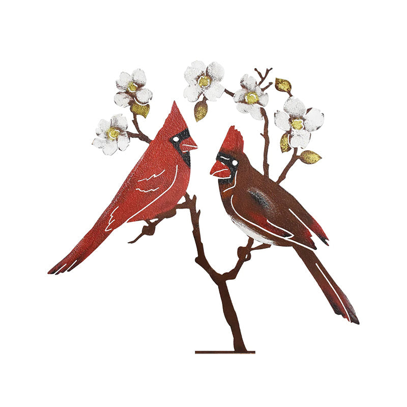 Iron Red Bird Ornament