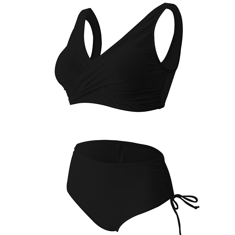 Ensfarget bikini sett