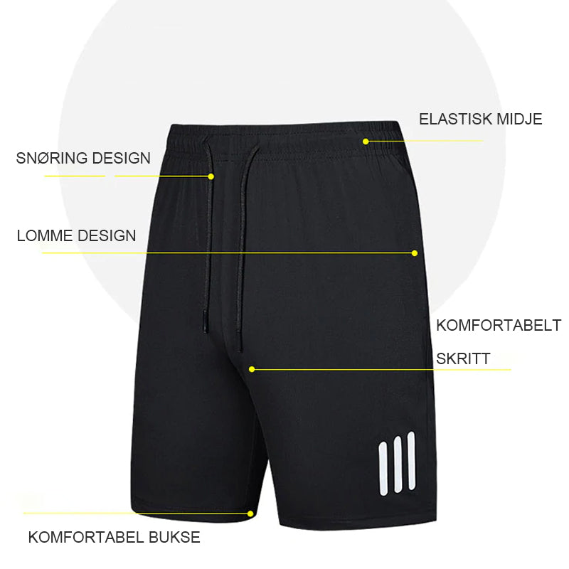 Sommer elastiske sportsshorts