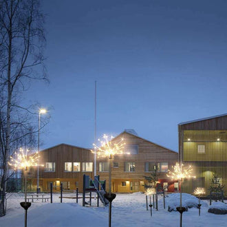 Vanntett solcelledrevet fyrverkeri hagelys