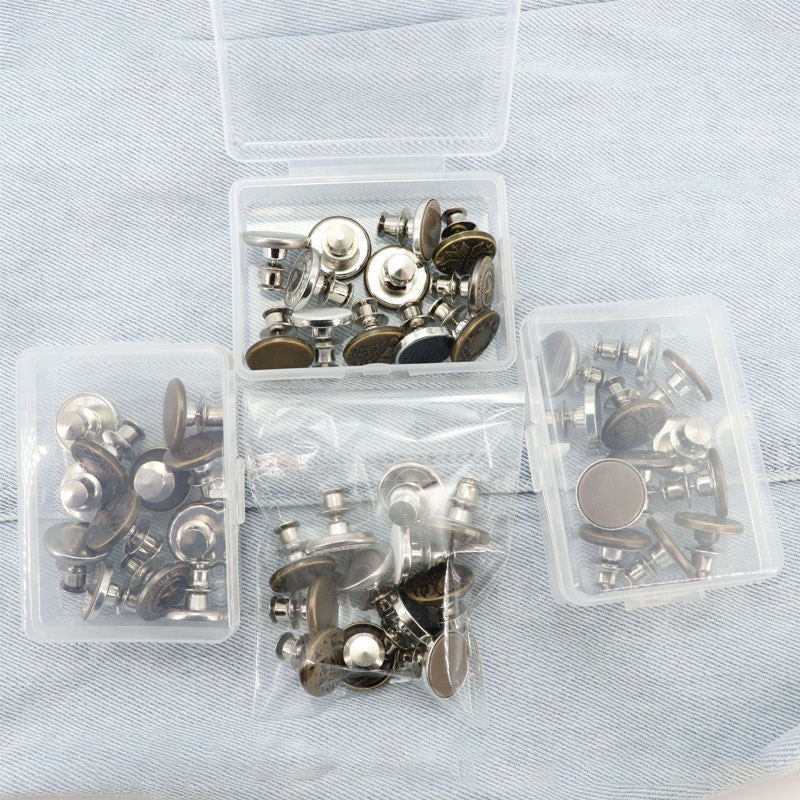 Avtakbare Metall-Knapper（1 boks med 16 stk）