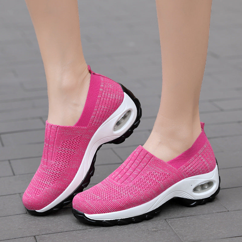 Slip-on joggesko med pustende plattform for kvinner