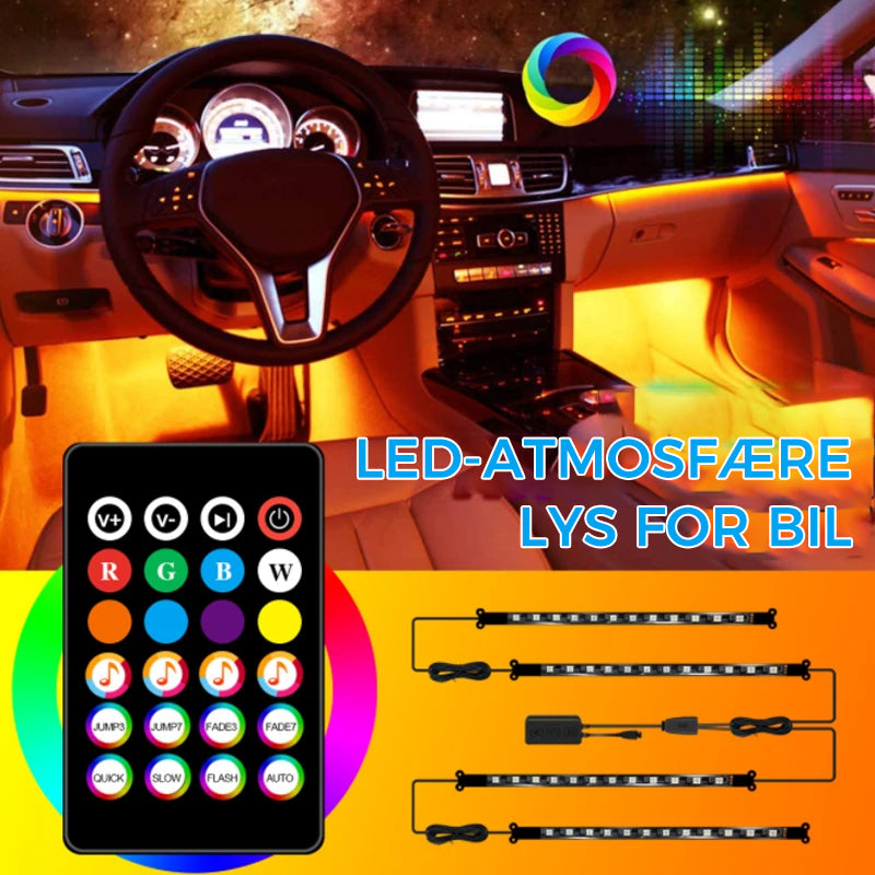 LED atmosfære lys for bil