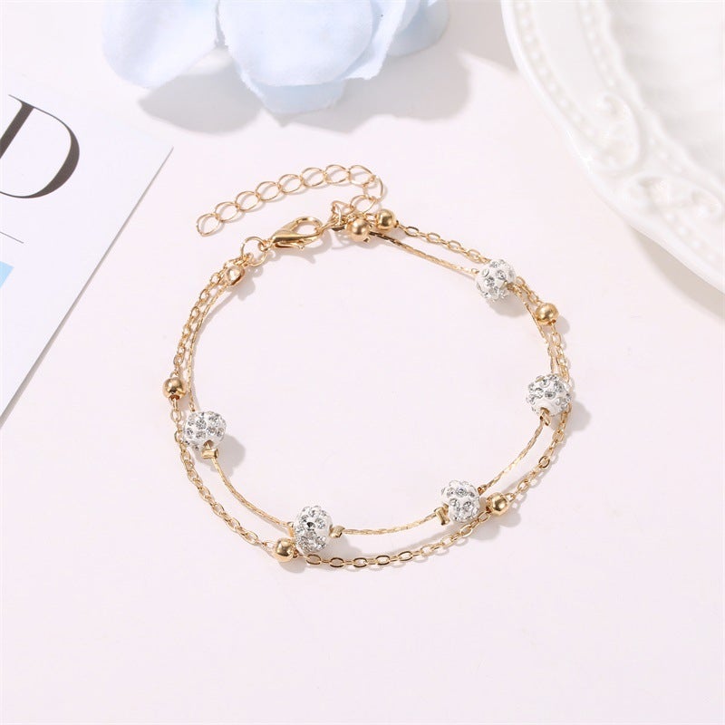 Fashion Double Chain Anklet