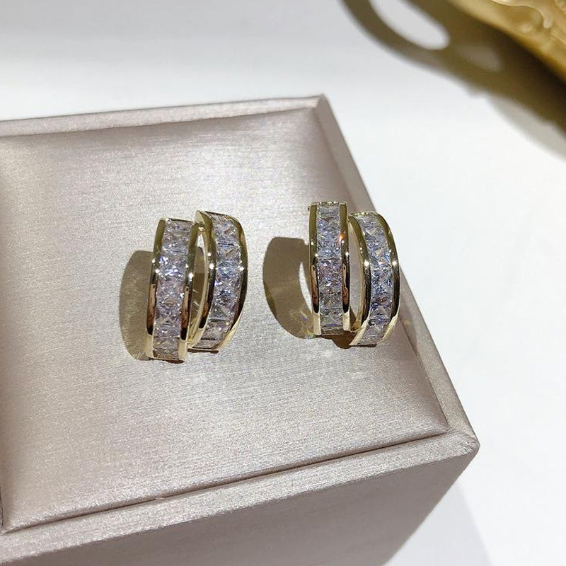 Zircon Staggered øredobber