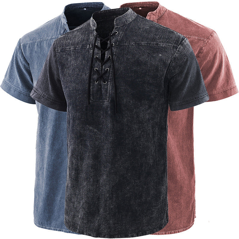 Herre gotisk retro T-skjorte