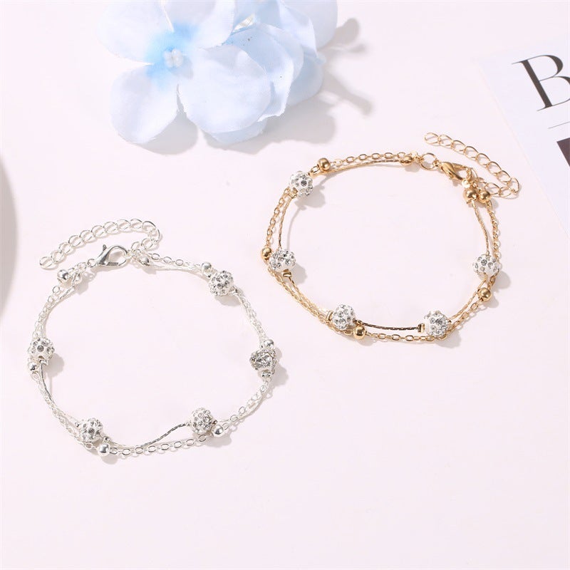 Fashion Double Chain Anklet
