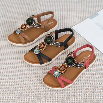 Boho perlesandaler