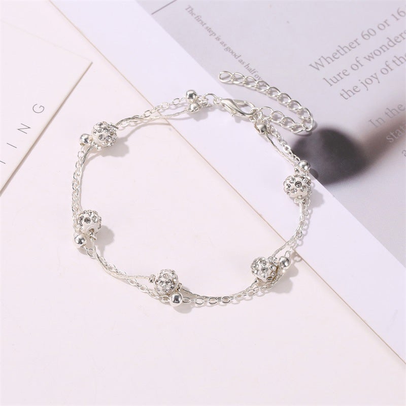 Fashion Double Chain Anklet