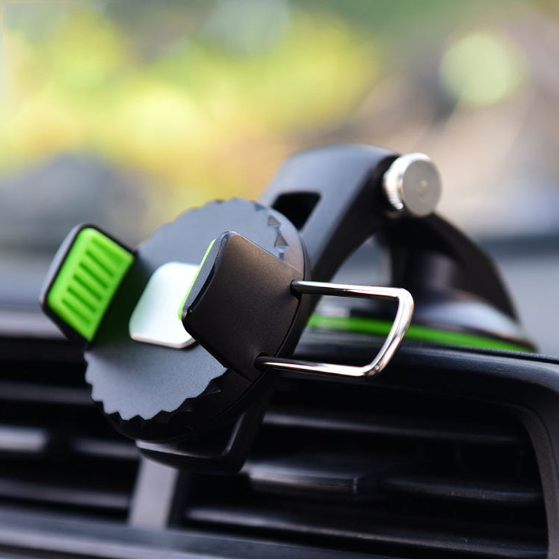Justerbar mobiltelefonholder for bil med sugekopp