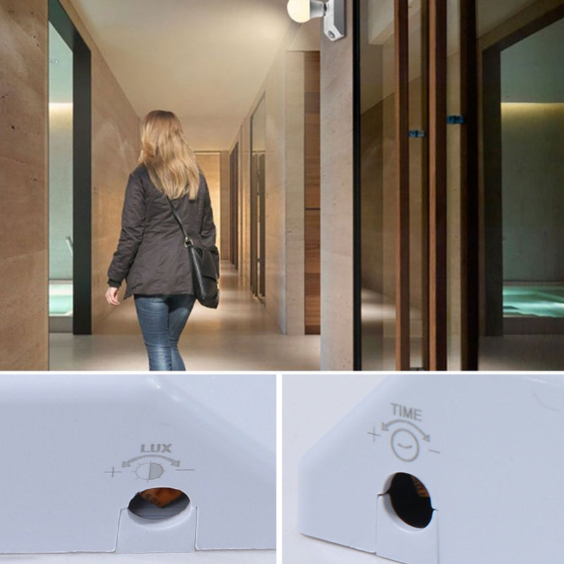 Lampeholder med bevegelsessensorbryter