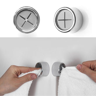 Kreativt Veggmontert Hullfritt Selvklebende Håndklestativ