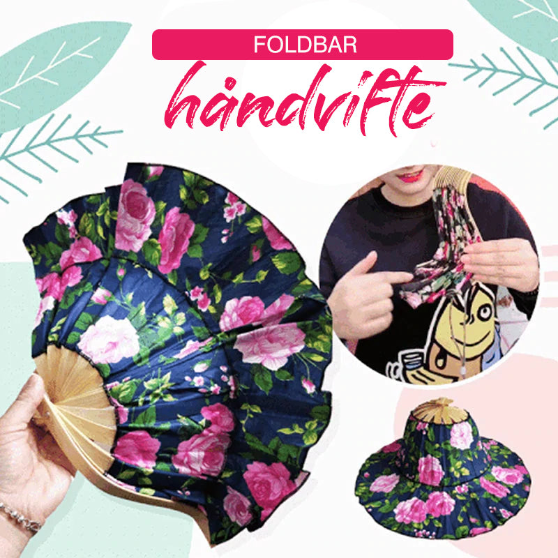 Bamboo Foldable Hand Fan Sun Hat