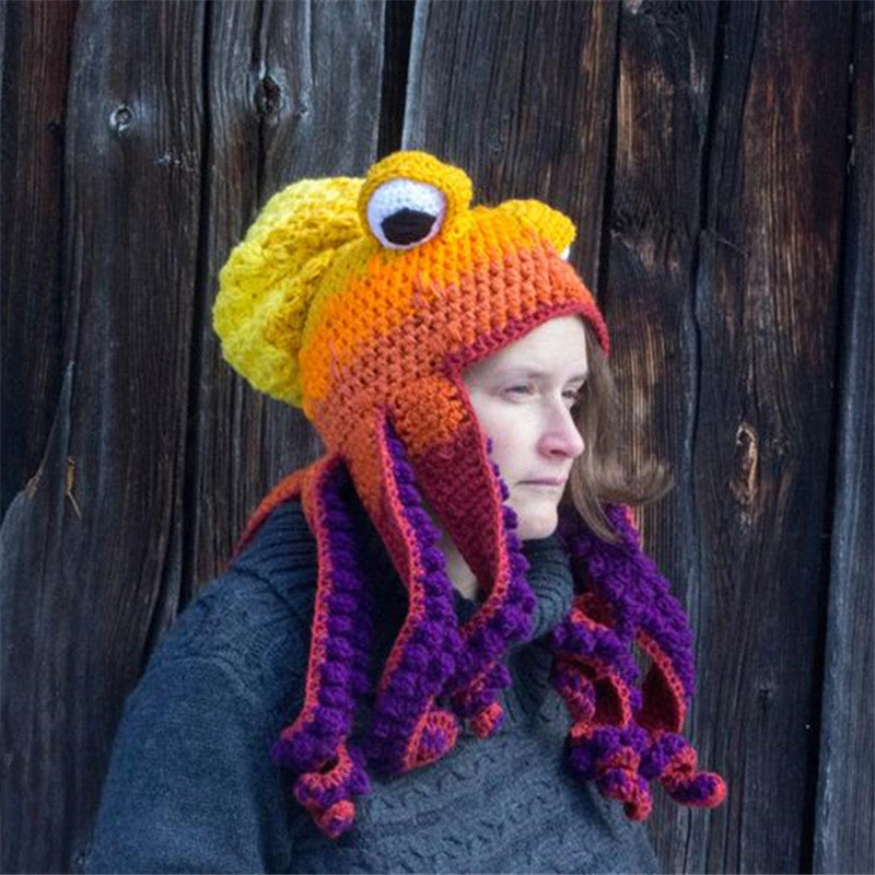 Crochet Octopus Hat