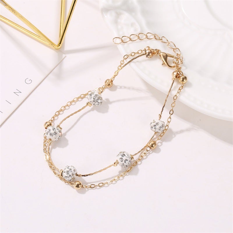 Fashion Double Chain Anklet