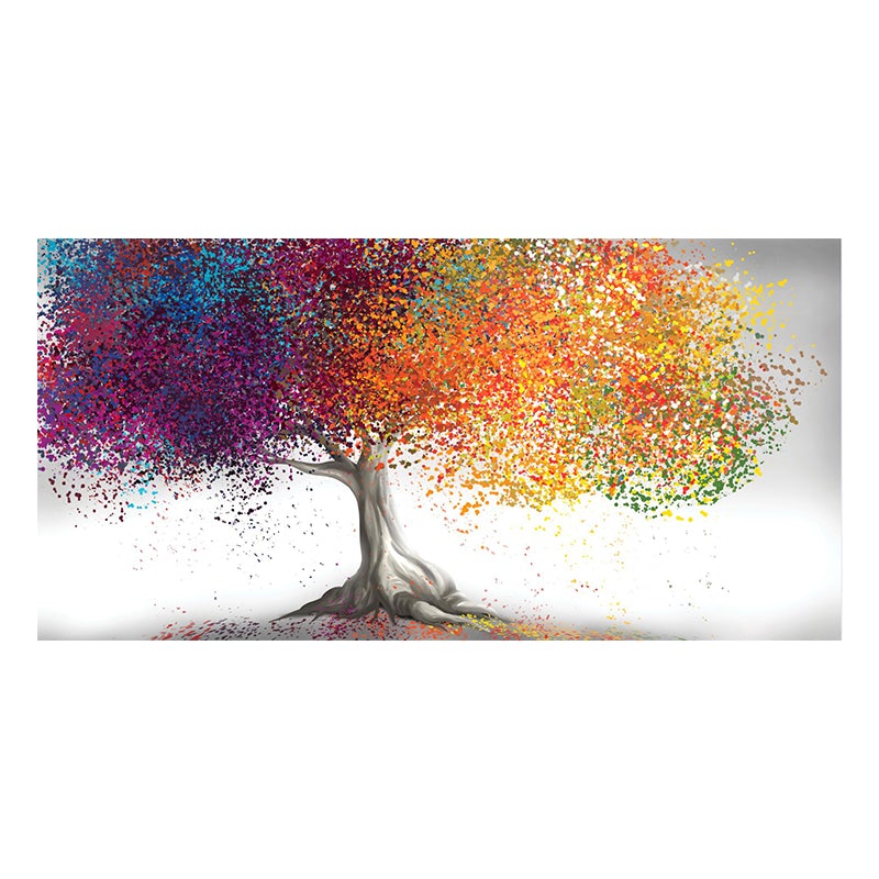 Print lerretsplakat av fargerike trær