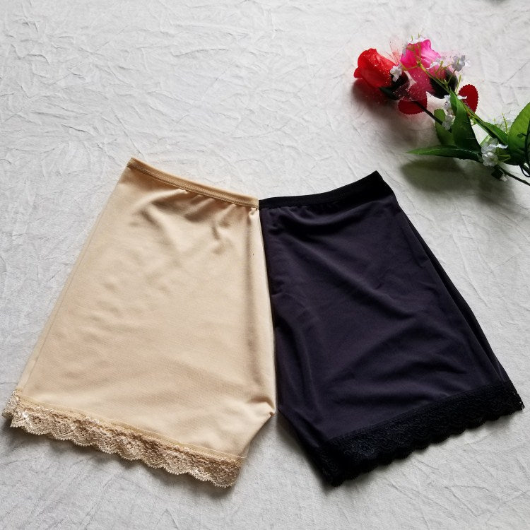 Leggings med blonder i stretch