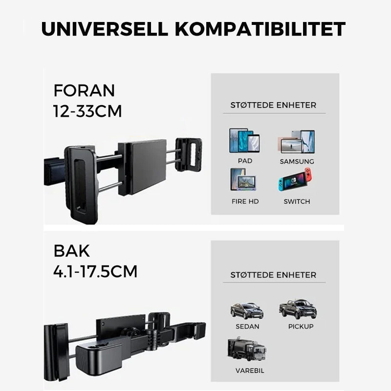 Nakkestøtte nettbrettfeste