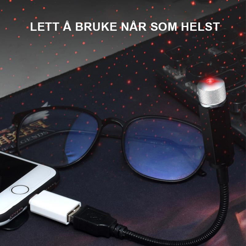 Romantisk USB-nattlys for bil og hjemmetak