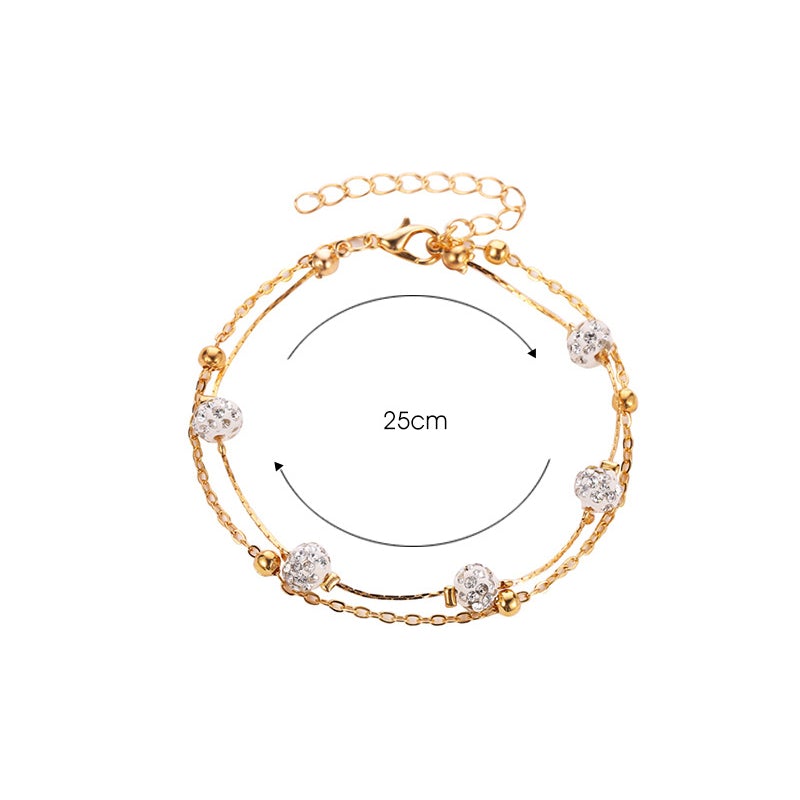 Fashion Double Chain Anklet