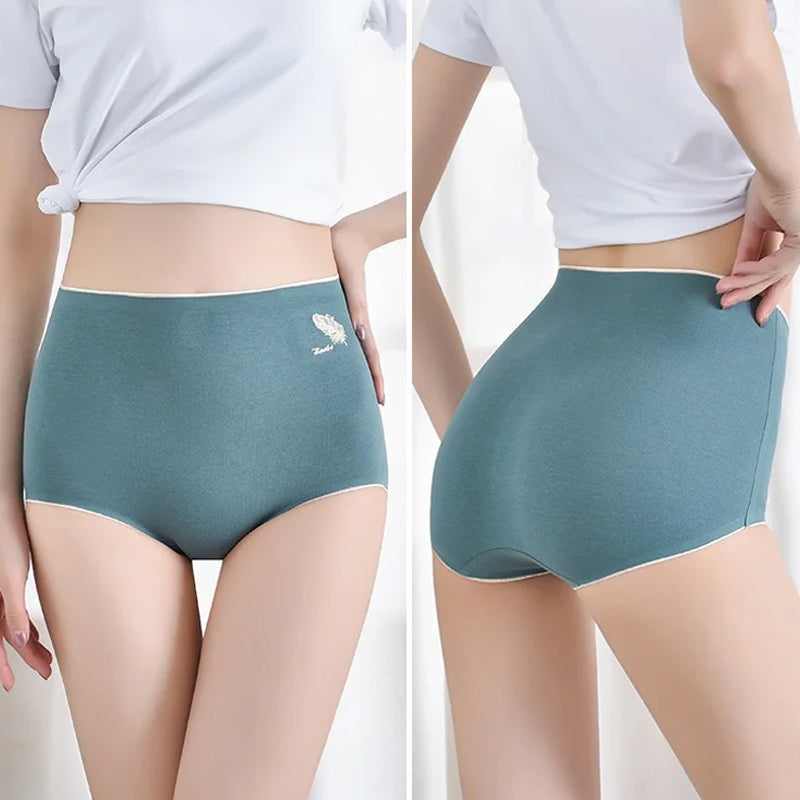 Høy midje abdominal pustende trekantshorts