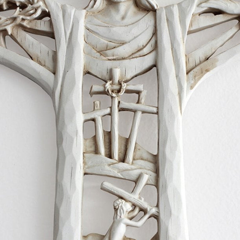 Risen Christ Wall Cross Jesus Figurer