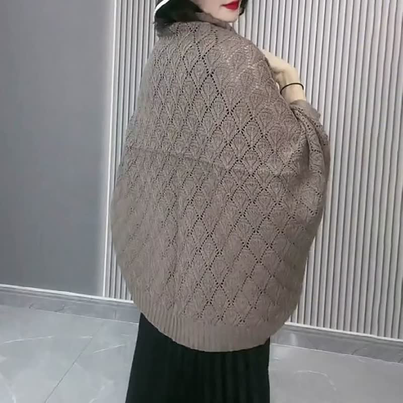 Hollow Out Knitted Shawl