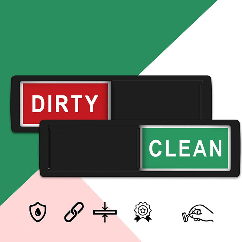 Oppvaskmaskinmagnet Clean Dirty Sign