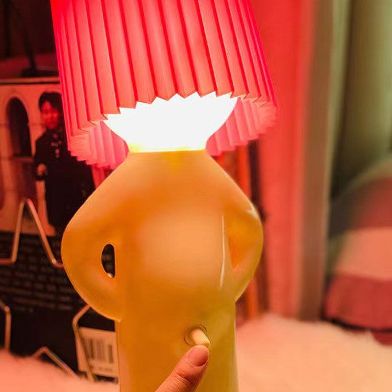 En liten sjenert mann Kreativ lampe