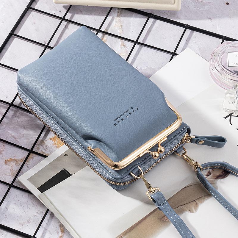 Kvinners Telefon Solid Crossbody Bag