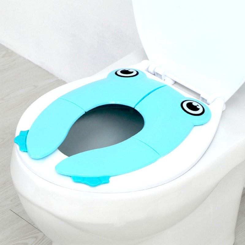 Bærbart sammenleggbart toalettsete for barn