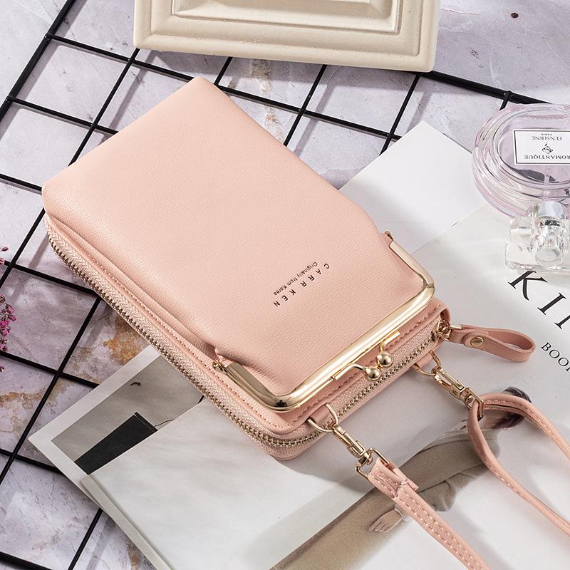 Kvinners Telefon Solid Crossbody Bag