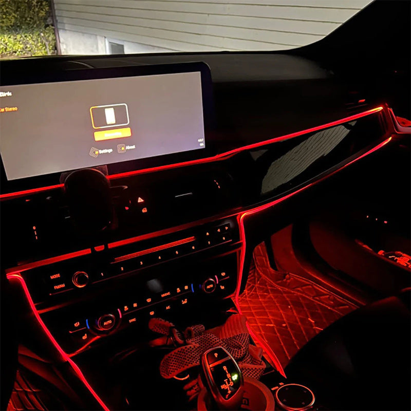 Fiberoptiske RGB-lykter til biler