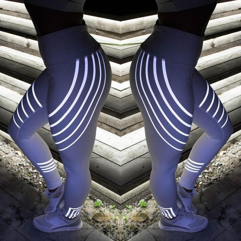 Leggings reflekterende regnbue