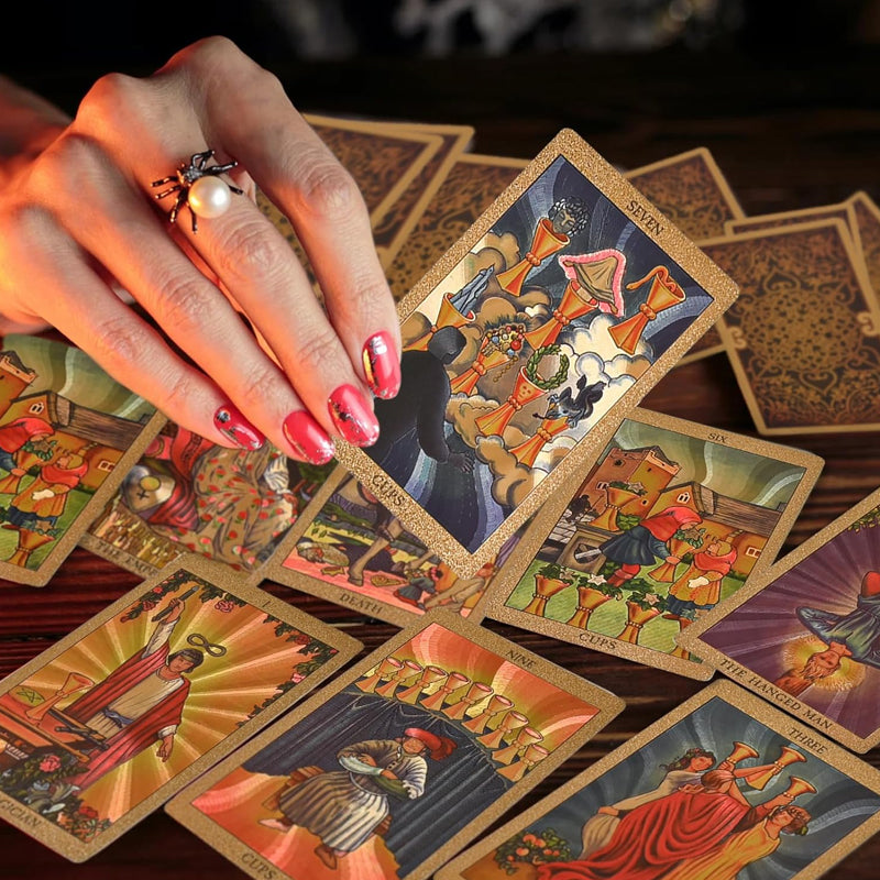 Tarot i gullfolie