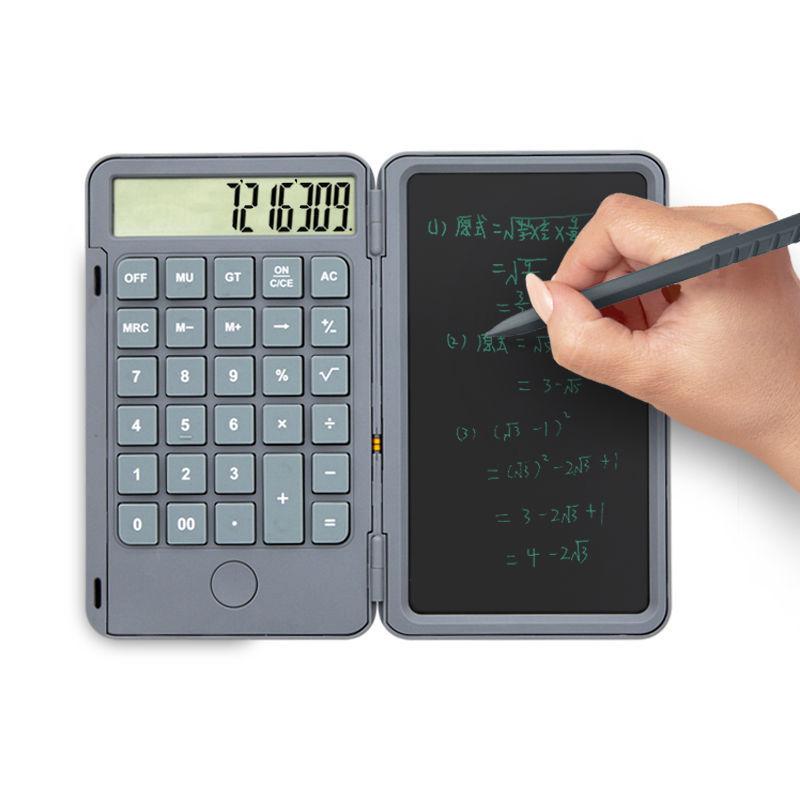 Sammenleggbar kalkulator med håndskriftsdisplay