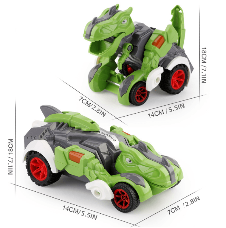 Dinosaur lekebil med transformasjons-funksjon
