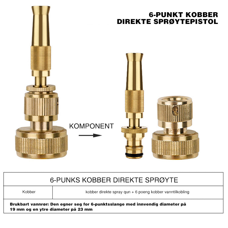 Kobber direkte sprøytepistol
