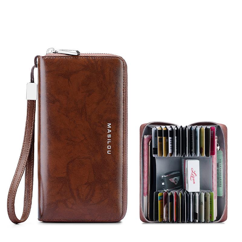 Unisex RFID Lang Lommebok
