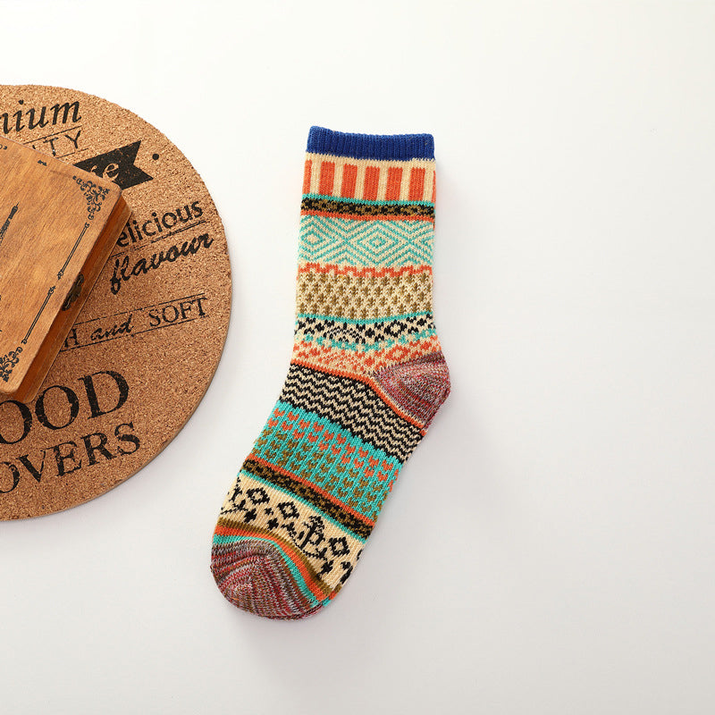 Retro sokker i etnisk stil for menn