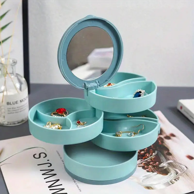 Jewelry Stand Holder Storage Box Multilayer Rotating