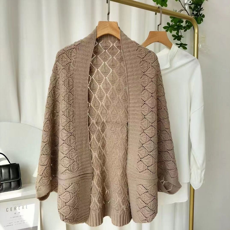 Hollow Out Knitted Shawl